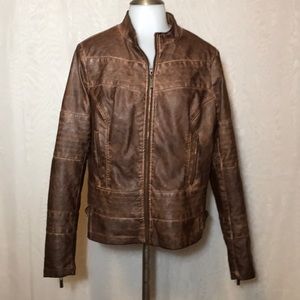 J2, faux leather woman jacket. Size xl